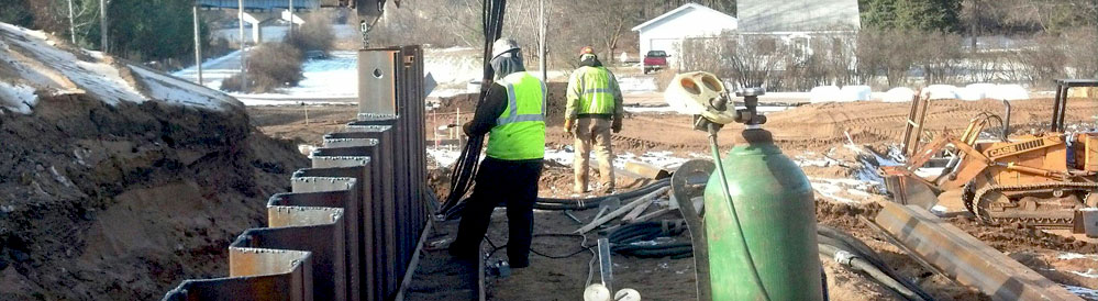 Wisconsin Pile Driving by Larson Bridge Construction